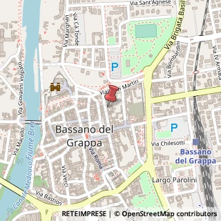 Mappa Via Giovan Battista Barbieri, 15, 36061 Bassano del Grappa, Vicenza (Veneto)