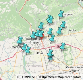 Mappa Via A. Ferrarin, 36022 Cassola VI, Italia (6.28632)