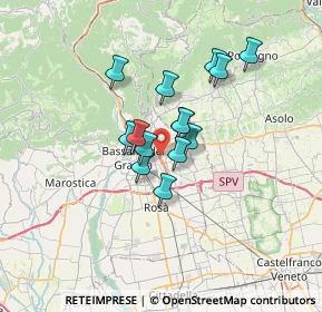 Mappa Via A. Ferrarin, 36022 Cassola VI, Italia (4.70357)