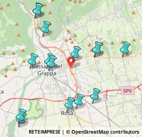 Mappa Via A. Ferrarin, 36022 Cassola VI, Italia (4.68133)