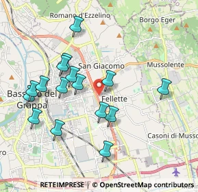 Mappa Via A. Ferrarin, 36022 Cassola VI, Italia (1.90625)