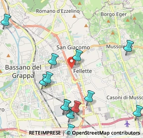 Mappa Via A. Ferrarin, 36022 Cassola VI, Italia (2.56308)