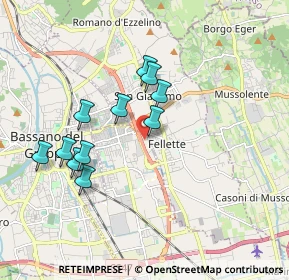 Mappa Via A. Ferrarin, 36022 Cassola VI, Italia (1.64)