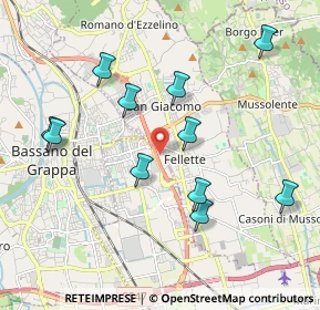 Mappa Via A. Ferrarin, 36022 Cassola VI, Italia (1.98818)