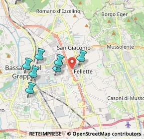 Mappa Via A. Ferrarin, 36022 Cassola VI, Italia (2.74545)