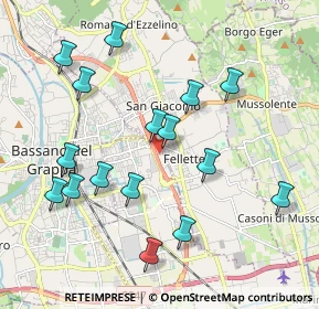 Mappa Via A. Ferrarin, 36022 Cassola VI, Italia (2.05)