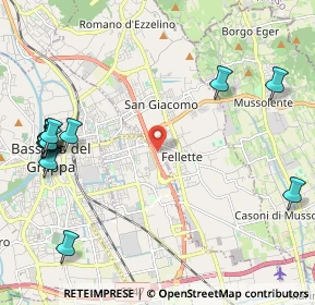 Mappa Via A. Ferrarin, 36022 Cassola VI, Italia (2.82154)