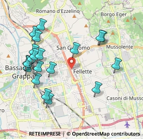 Mappa Via A. Ferrarin, 36022 Cassola VI, Italia (2.13)