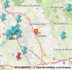 Mappa Via A. Ferrarin, 36022 Cassola VI, Italia (2.92857)