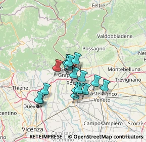 Mappa Via A. Ferrarin, 36022 Cassola VI, Italia (10.09)