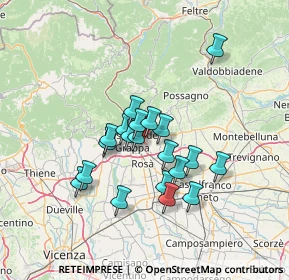 Mappa Via A. Ferrarin, 36022 Cassola VI, Italia (10.7945)