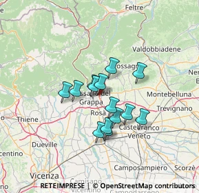 Mappa Via A. Ferrarin, 36022 Cassola VI, Italia (9.46643)
