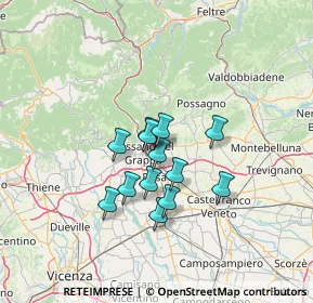 Mappa Via A. Ferrarin, 36022 Cassola VI, Italia (9.45923)