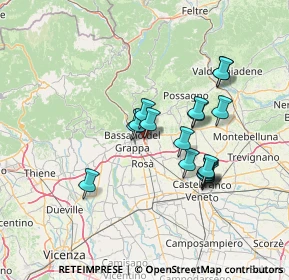 Mappa Via A. Ferrarin, 36022 Cassola VI, Italia (11.82706)