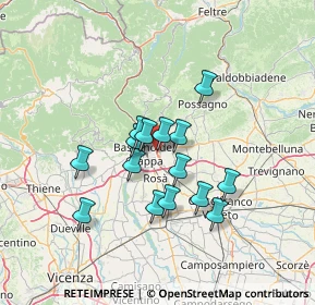 Mappa Via A. Ferrarin, 36022 Cassola VI, Italia (10.70667)