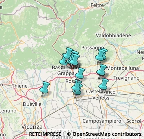 Mappa Via A. Ferrarin, 36022 Cassola VI, Italia (8.28067)