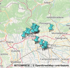 Mappa Via A. Ferrarin, 36022 Cassola VI, Italia (8.09)