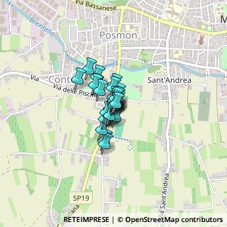 Mappa Via Borgo Castellana, 31044 Montebelluna TV, Italia (0.14667)
