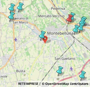 Mappa Via Borgo Castellana, 31044 Montebelluna TV, Italia (3.055)