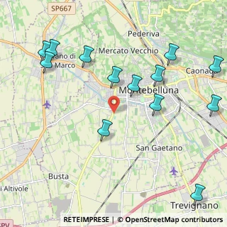 Mappa Via Borgo Castellana, 31044 Montebelluna TV, Italia (2.50846)