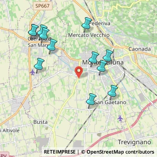 Mappa Via Borgo Castellana, 31044 Montebelluna TV, Italia (2.2275)