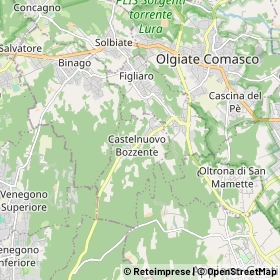 Mappa Castelnuovo Bozzente