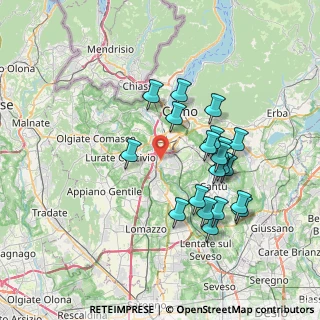 Mappa Via Strada Statale dei Giovi, 22070 Casnate con Bernate CO, Italia (6.887)