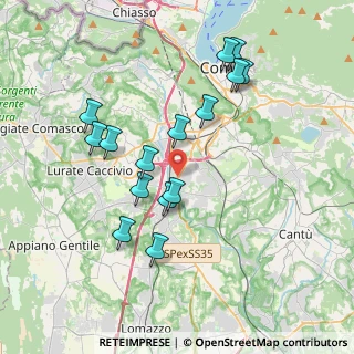Mappa Via Strada Statale dei Giovi, 22070 Casnate con Bernate CO, Italia (3.64667)