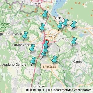 Mappa Via Strada Statale dei Giovi, 22070 Casnate con Bernate CO, Italia (3.50643)