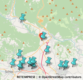 Mappa Via Roma, 36013 Piovene Rocchette VI, Italia (5.67667)