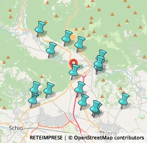 Mappa Via Roma, 36013 Piovene Rocchette VI, Italia (3.7525)