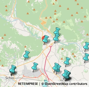 Mappa Via Roma, 36013 Piovene Rocchette VI, Italia (6.0825)