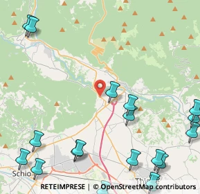 Mappa Via Roma, 36013 Piovene Rocchette VI, Italia (6.5785)