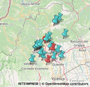 Mappa Via Roma, 36013 Piovene Rocchette VI, Italia (10.2865)