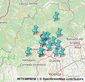 Mappa Via Monte Cengio, 36013 Piovene Rocchette VI, Italia (9.816)