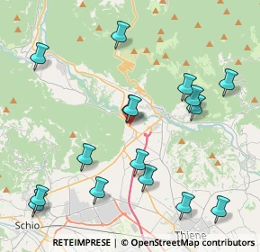 Mappa Via Monte Cengio, 36013 Piovene Rocchette VI, Italia (4.62125)