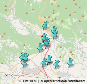 Mappa Via Monte Cengio, 36013 Piovene Rocchette VI, Italia (3.40867)