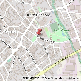 Mappa Via Cesare Battisti,  13, 22075 Lurate Caccivio, Como (Lombardia)