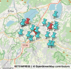 Mappa Viale 4 Novembre, 23845 Costa Masnaga LC, Italia (2.9925)