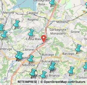 Mappa Viale 4 Novembre, 23845 Costa Masnaga LC, Italia (3.298)