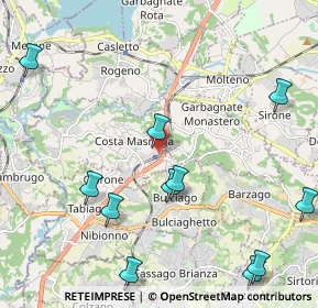 Mappa Viale 4 Novembre, 23845 Costa Masnaga LC, Italia (2.85308)