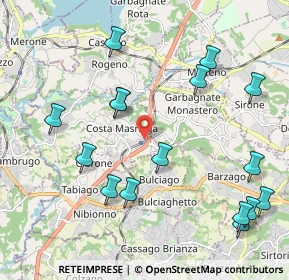 Mappa Viale 4 Novembre, 23845 Costa Masnaga LC, Italia (2.38625)