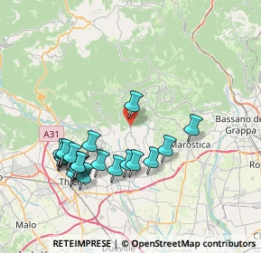 Mappa Via Scandolare, 36040 Salcedo VI, Italia (7.9495)