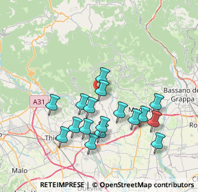 Mappa Via Scandolare, 36040 Salcedo VI, Italia (7.02471)