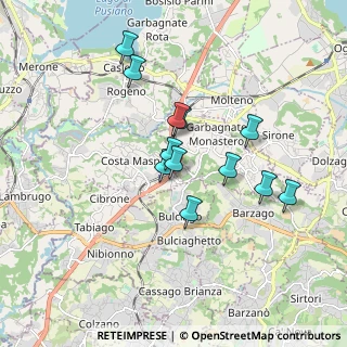 Mappa Via Fornacetta, 23846 Garbagnate Monastero LC, Italia (1.4625)