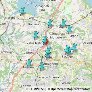 Mappa Via Fornacetta, 23846 Garbagnate Monastero LC, Italia (1.95385)