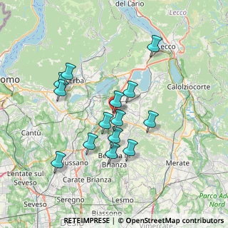 Mappa Via Fornacetta, 23846 Garbagnate Monastero LC, Italia (6.51143)