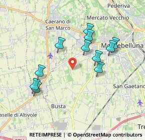 Mappa Via Calmaggiore, 31044 Montebelluna TV, Italia (1.75091)