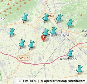 Mappa Via Calmaggiore, 31044 Montebelluna TV, Italia (4.23818)