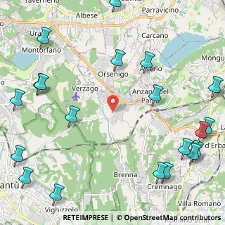 Mappa Via Santuario, 22040 Alzate Brianza CO, Italia (3.218)